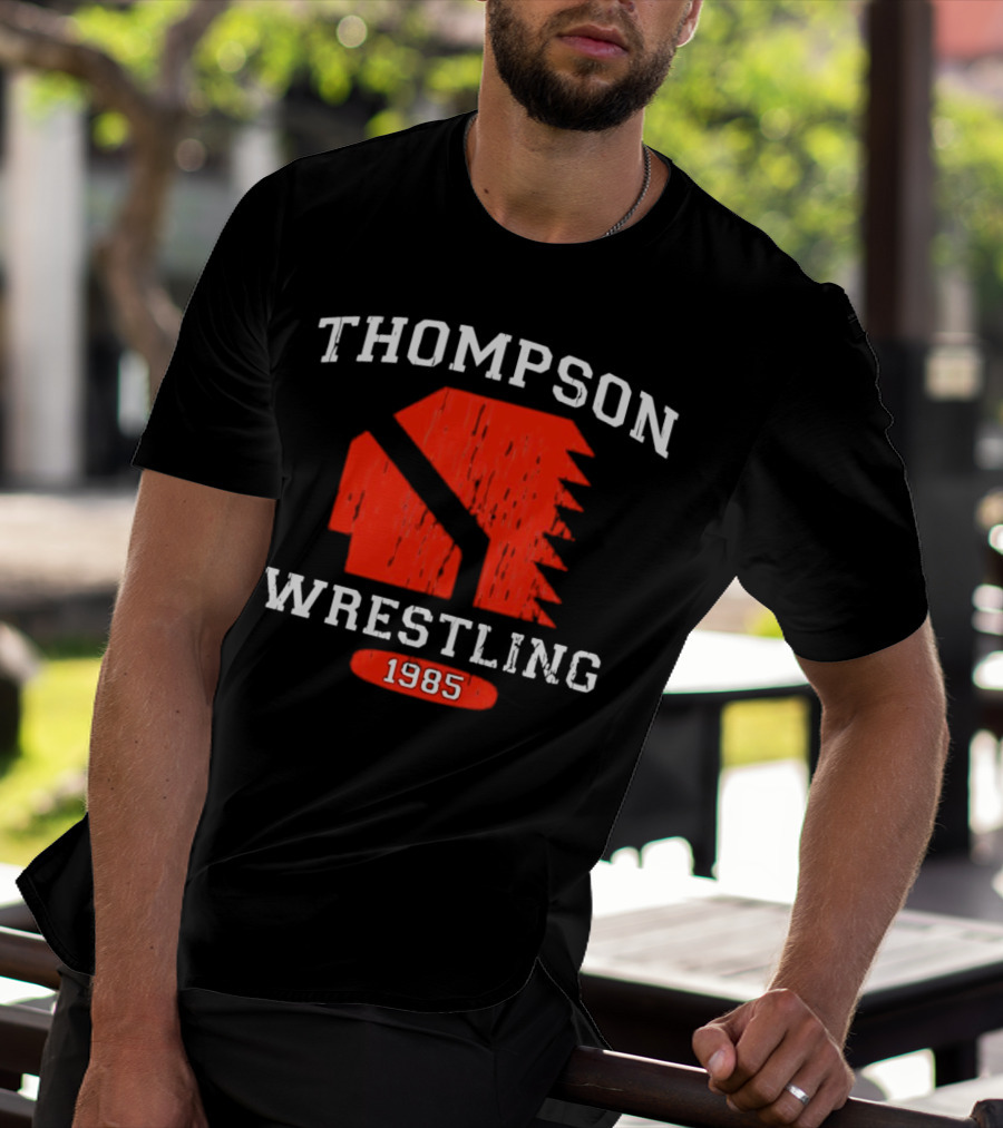 Thompson Wrestling 1985 Red Spartan T-Shirt