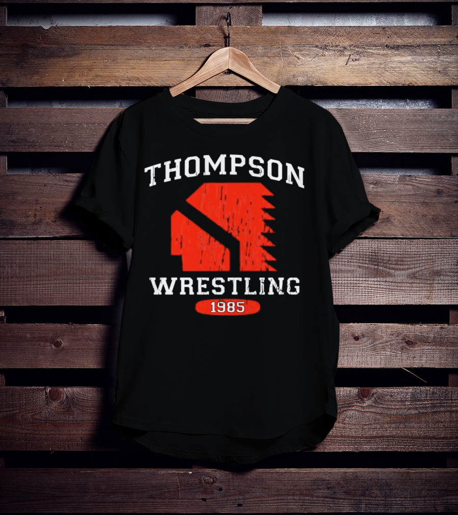 Thompson Wrestling 1985 Red Spartan T-Shirt