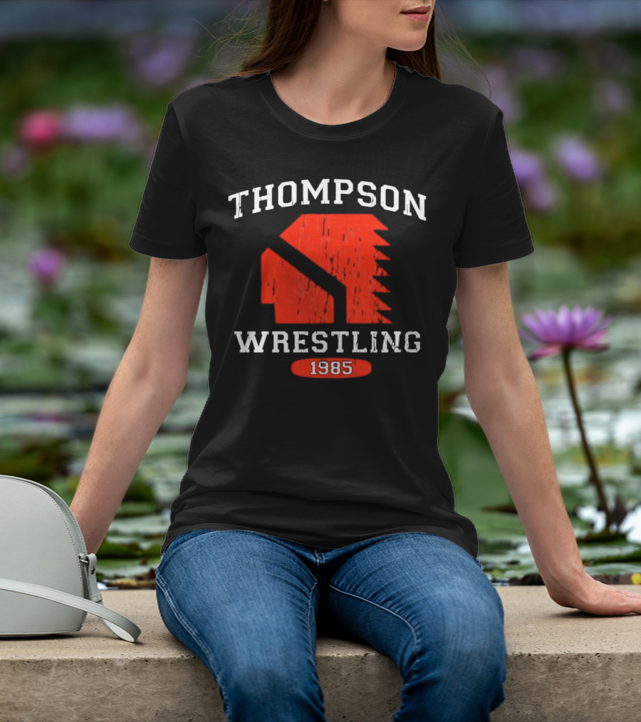 Thompson Wrestling 1985 Red Spartan T-Shirt