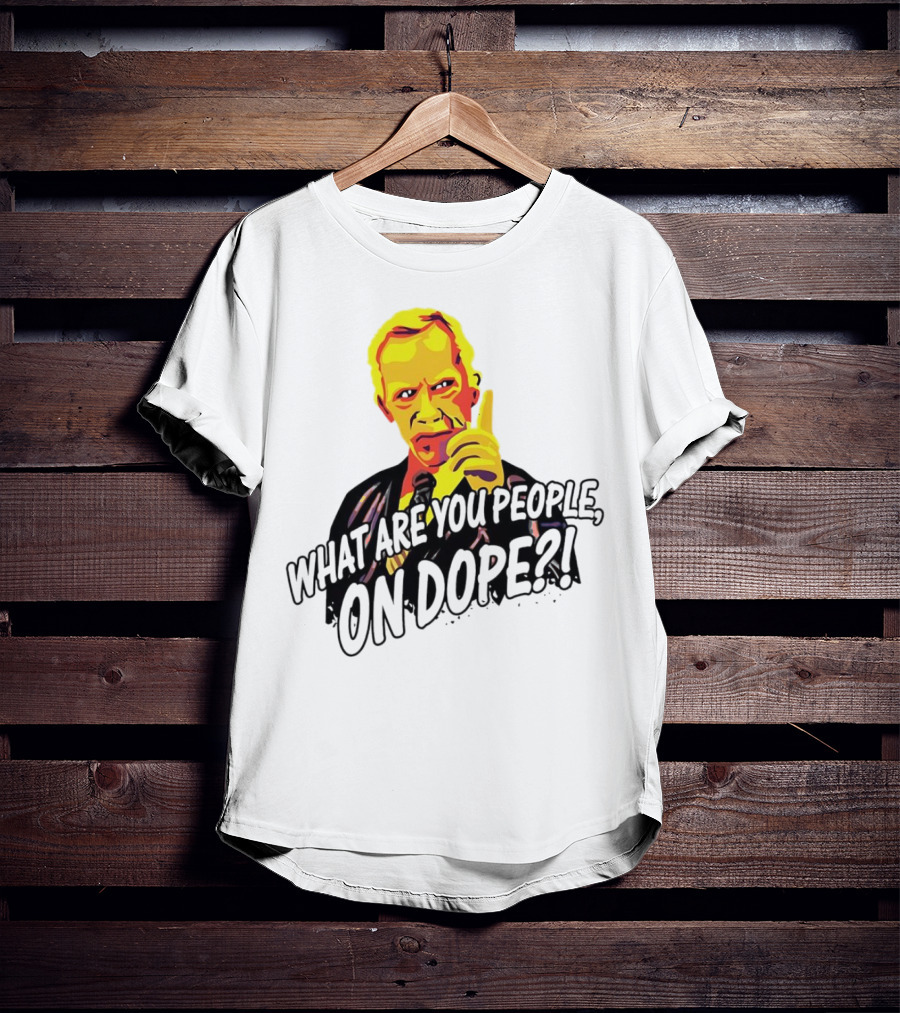 What Are You People On Dope Bold Pop Art Style Mr Hand T-Shirt