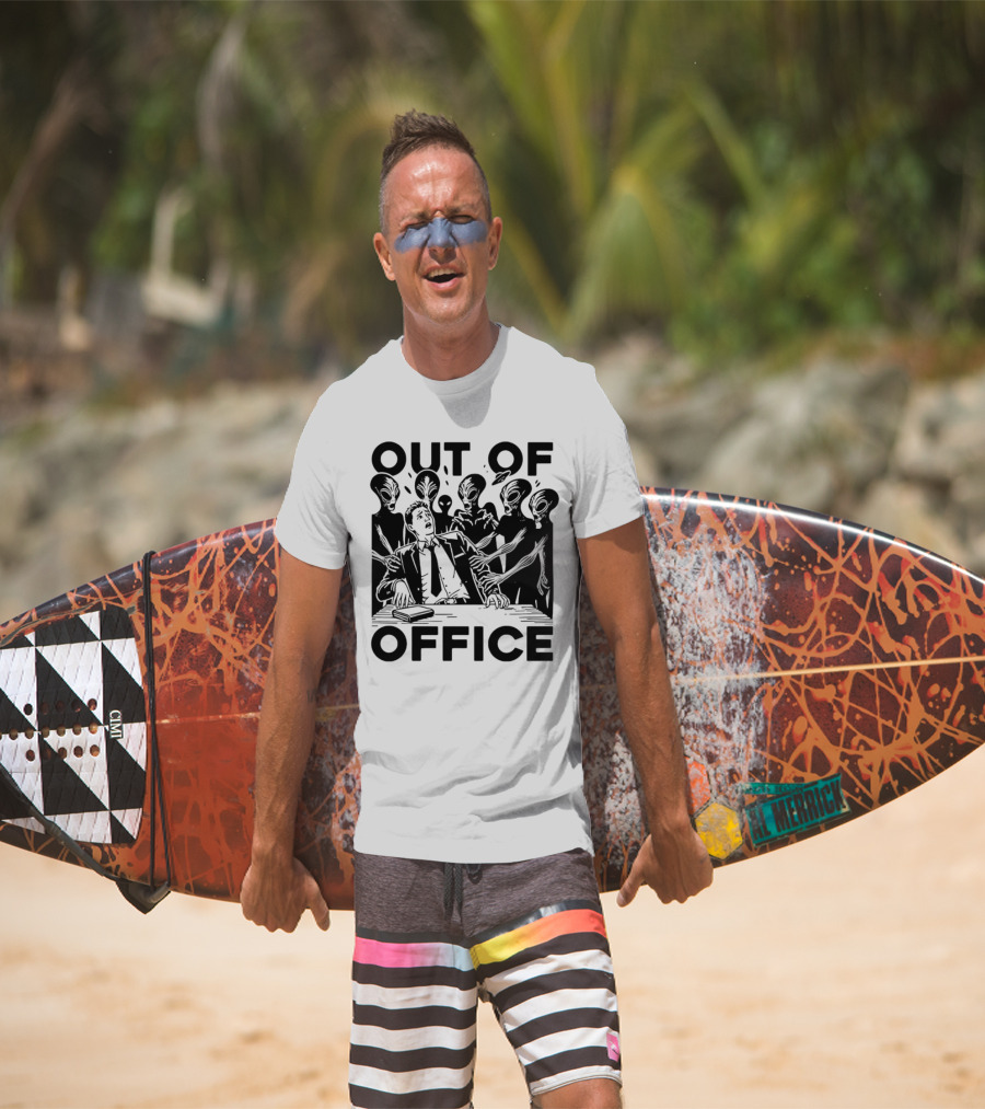 Out Of Office Surrounded By Aliens T-Shirt