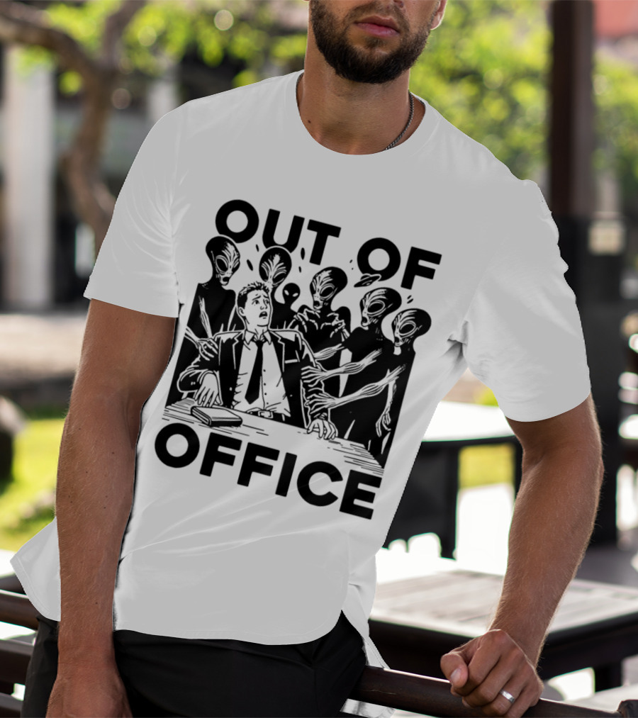 Out Of Office Surrounded By Aliens T-Shirt