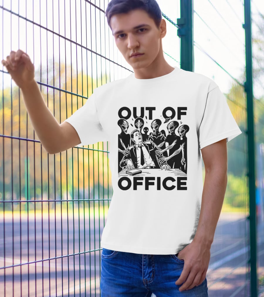 Out Of Office Surrounded By Aliens T-Shirt