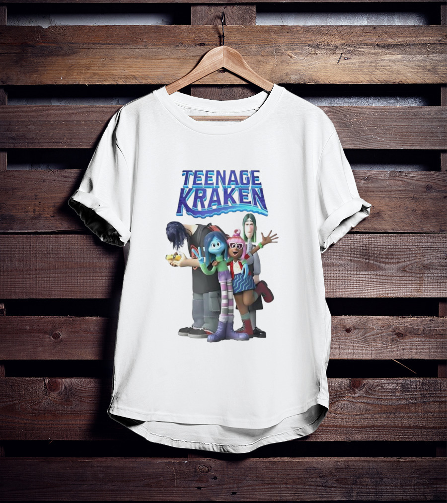 Teenage Kraken Animated Characters Ensemble T-Shirt