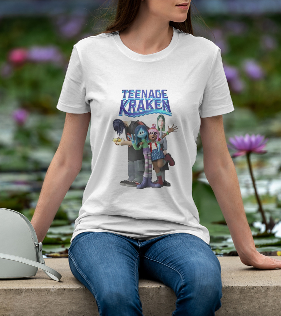 Teenage Kraken Animated Characters Ensemble T-Shirt
