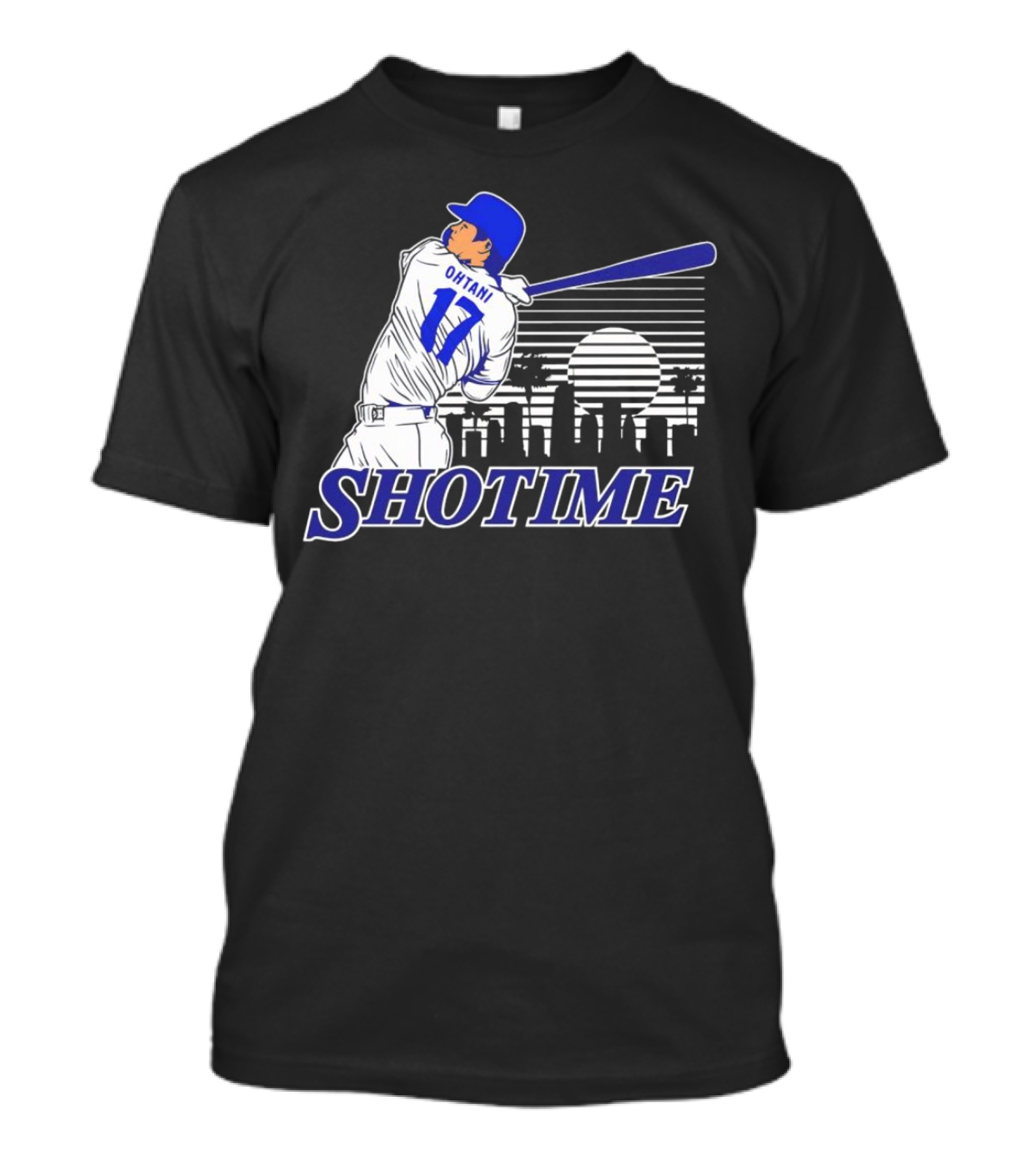 Ohtani 17 Shotime Skyline Baseball Player Dodgers Los Angeles T-Shirt