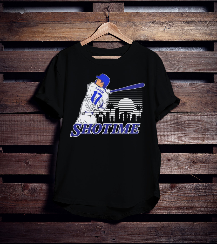 Ohtani 17 Shotime Skyline Baseball Player Dodgers Los Angeles T-Shirt