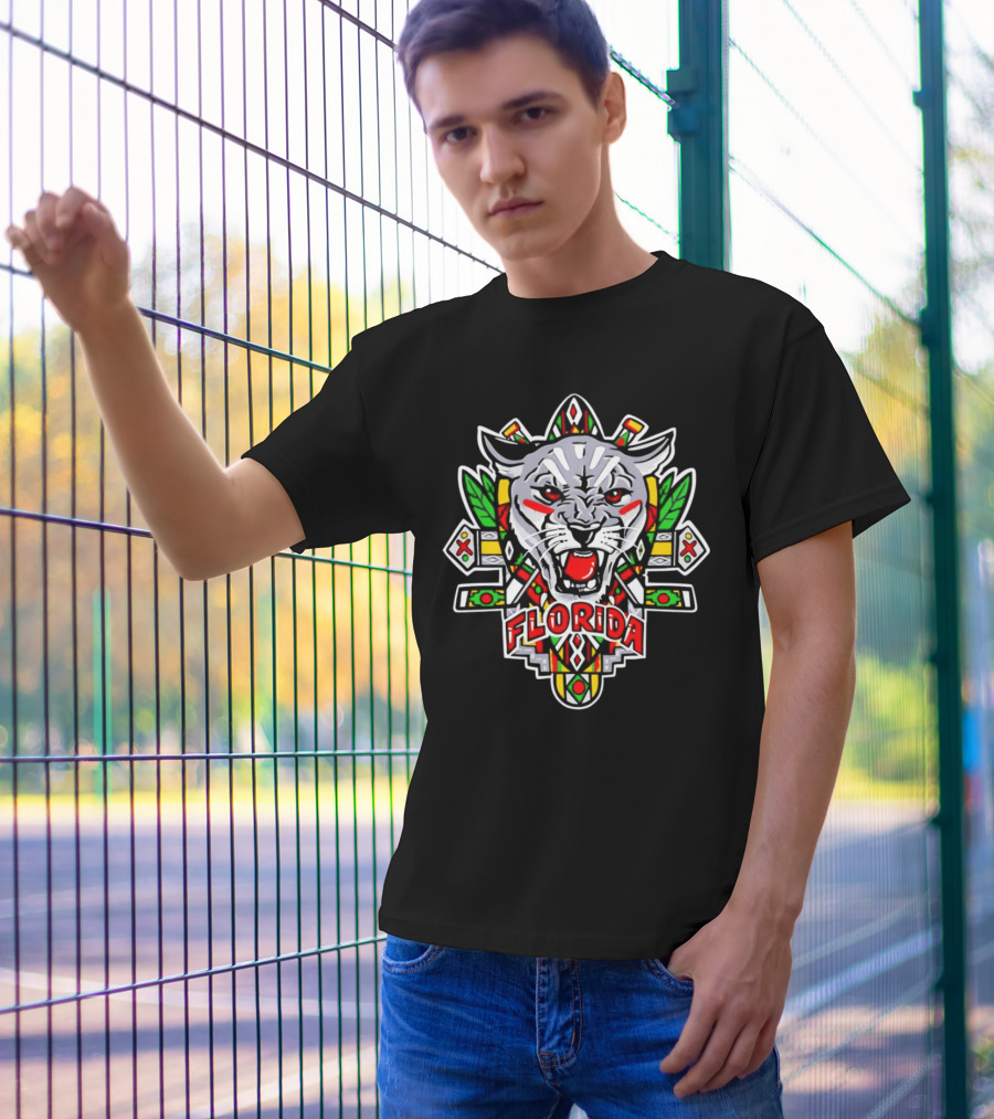 Florida Panthers Juneteenth African Tribal Emblem T-Shirt