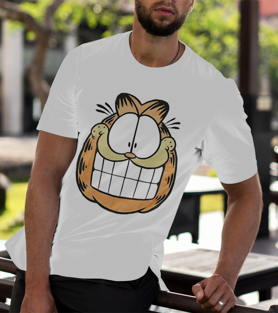 Garfield Big Face Classic Retro Comic Cat T-Shirt