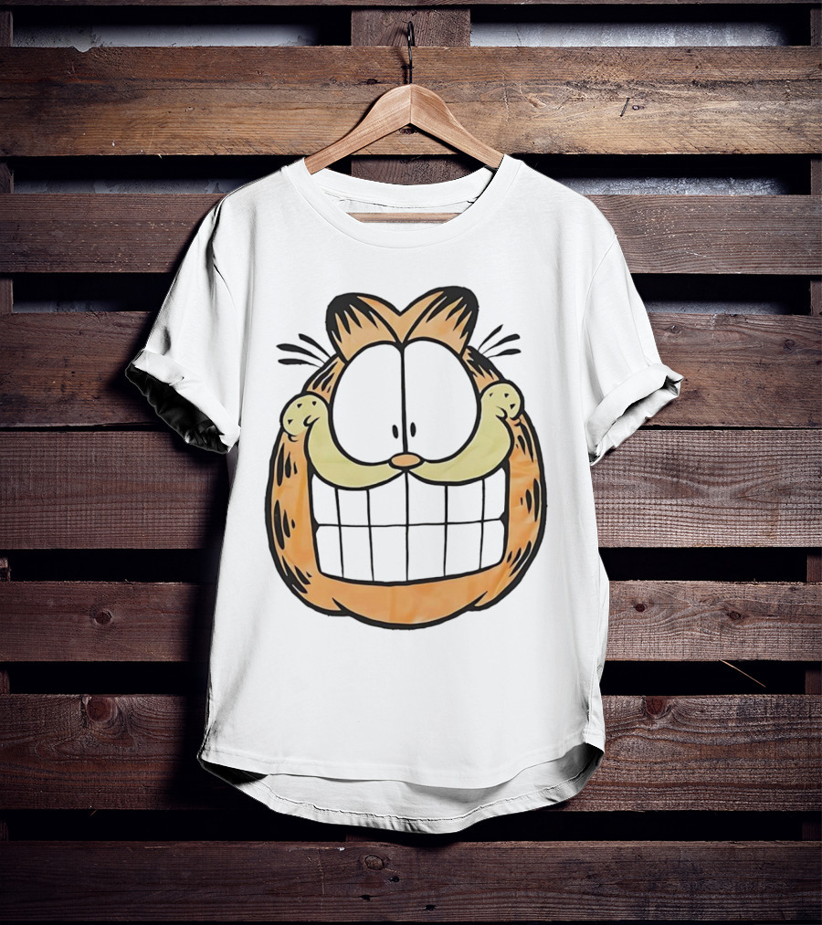 Garfield Big Face Classic Retro Comic Cat T-Shirt