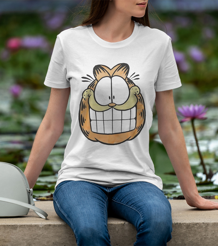 Garfield Big Face Classic Retro Comic Cat T-Shirt