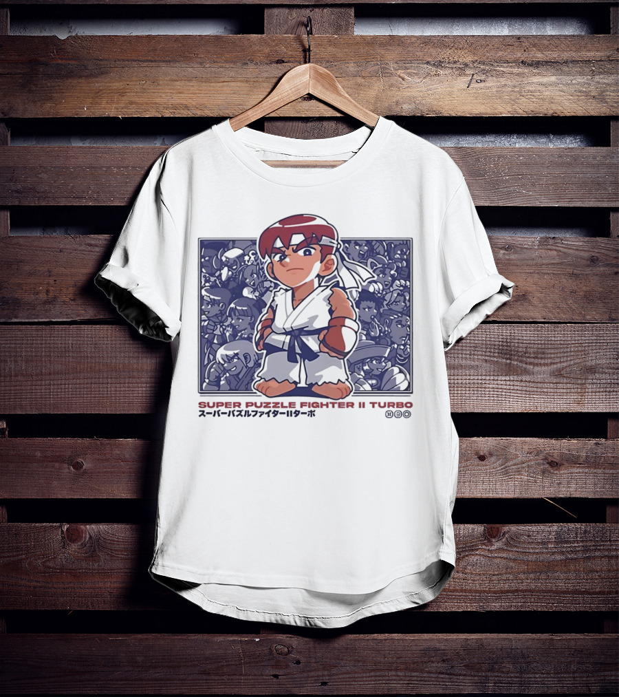 Super Puzzle Fighter II Turbo Character Lineup T-Shirt