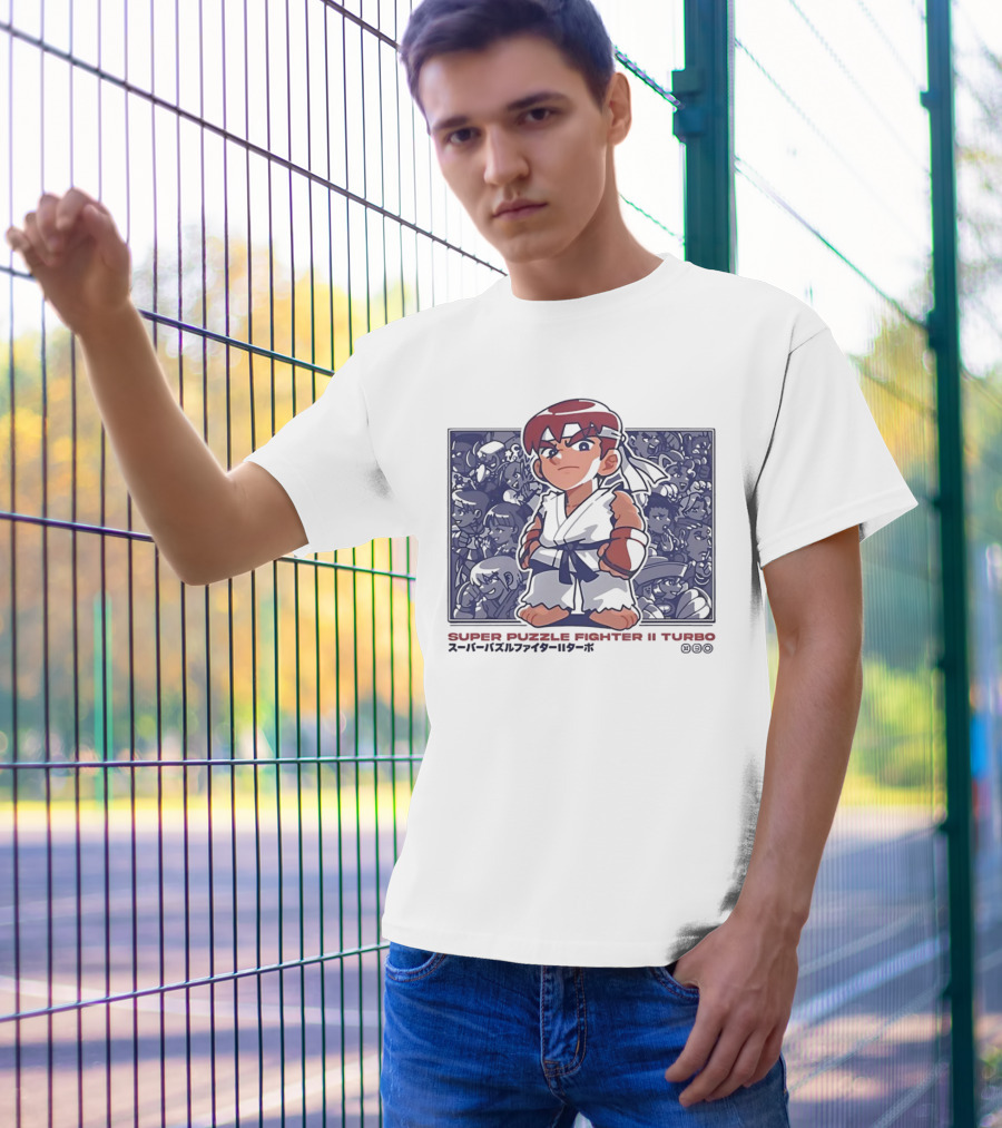 Super Puzzle Fighter II Turbo Character Lineup T-Shirt
