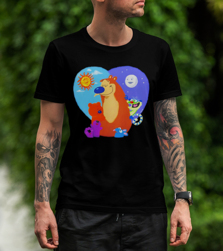 Bear In The Big Blue House Muppet History With Sun And Moon Characters T-Shirt