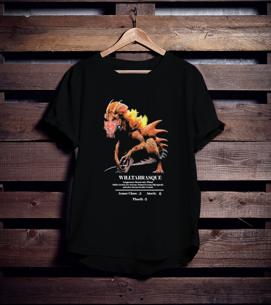 The Charismatic Voice Gorgonzilla Minutaursty Tarrasque Willtarrasque Armor Claws Attack ThroRk T-Shirt