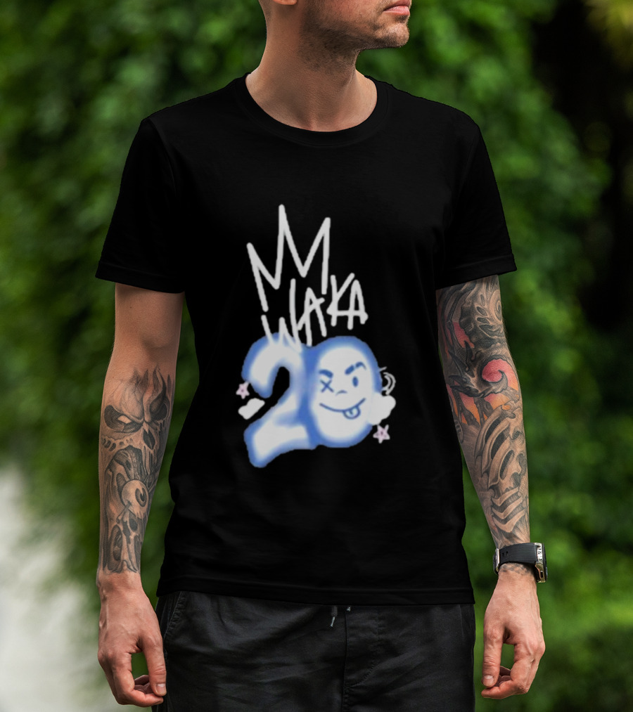 Waka Crew Waka 20 Birthday Bundle MM Style Cloud Star Emoji T-Shirt