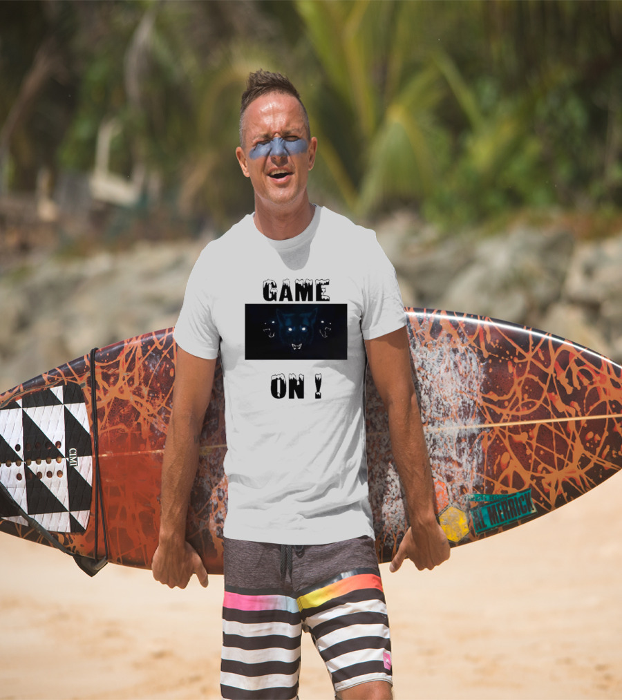 Wolvesden Game On Fierce Trio Wolf Face T-Shirt