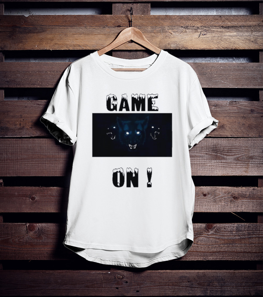 Wolvesden Game On Fierce Trio Wolf Face T-Shirt