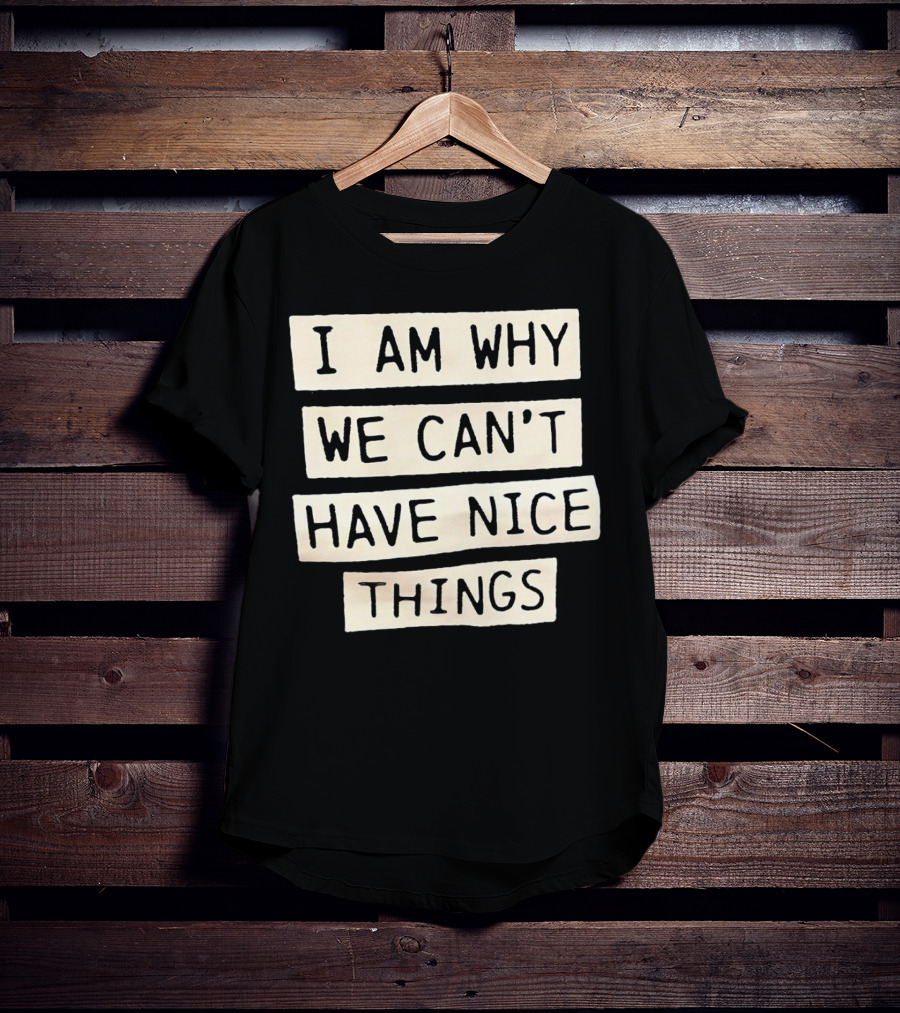 I Am Why We Can’t Have Nice Things Taylor Swift Inspired Phrase T-Shirt