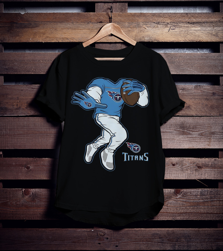 Tennessee Titans Stiff Arm Football Player T-Shirt