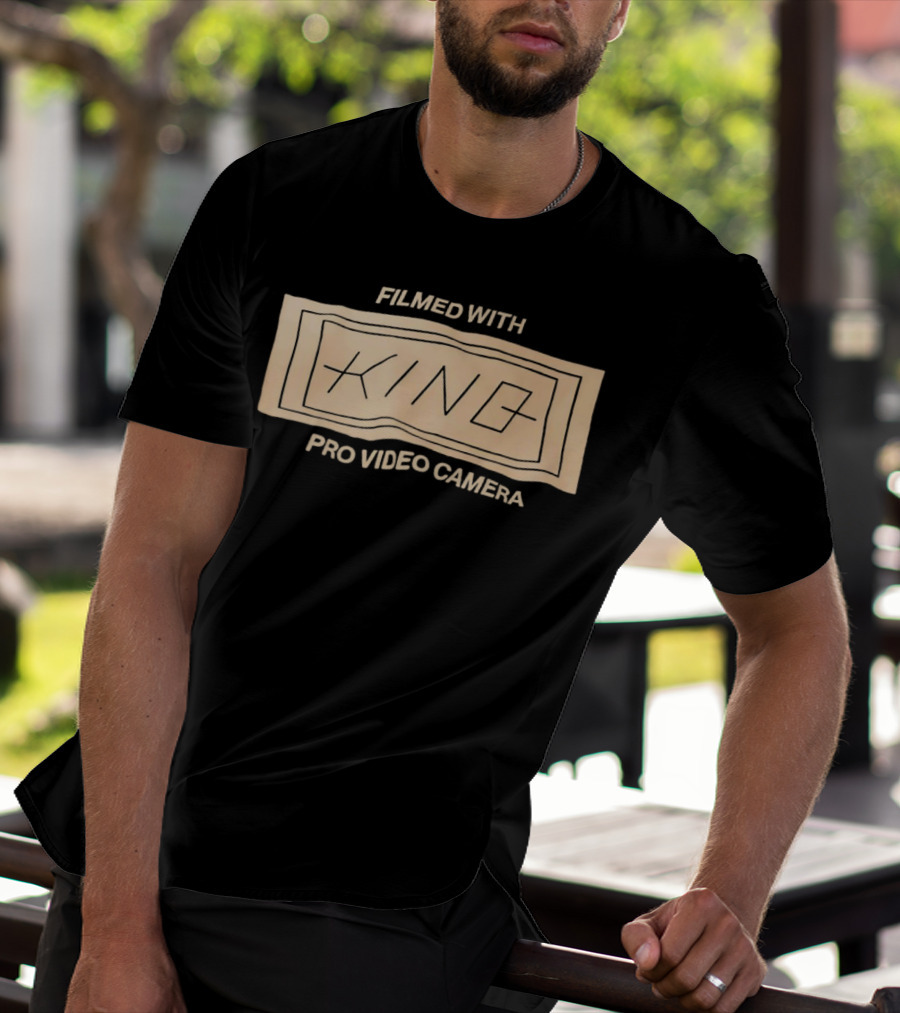 FILMED WITH KING PRO VIDEO CAMERA VINTAGE STYLE RECTANGLE T-Shirt