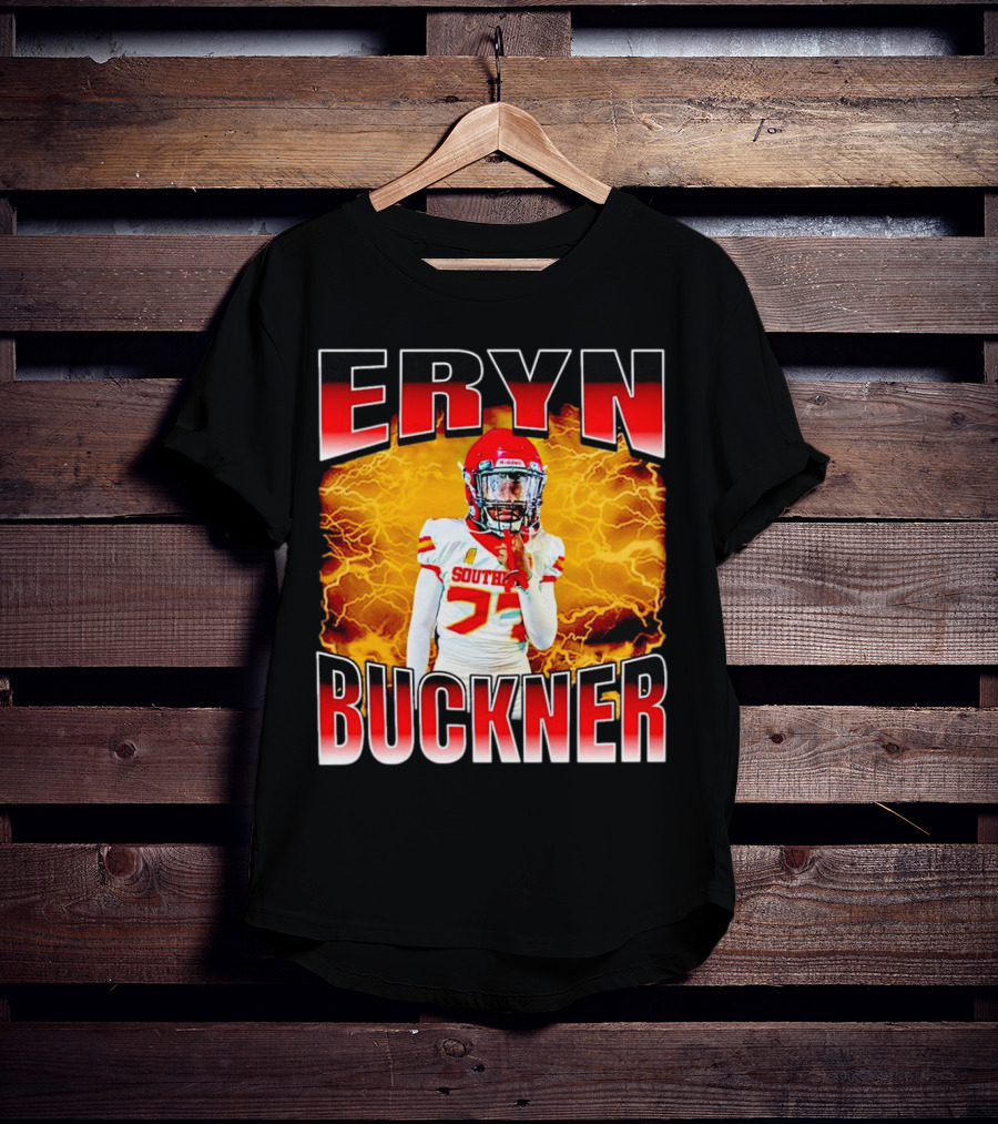 Eryn Buckner Southern Football Vintage Style With Lightning Background T-Shirt