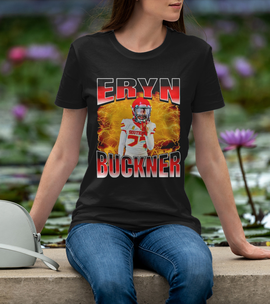 Eryn Buckner Southern Football Vintage Style With Lightning Background T-Shirt