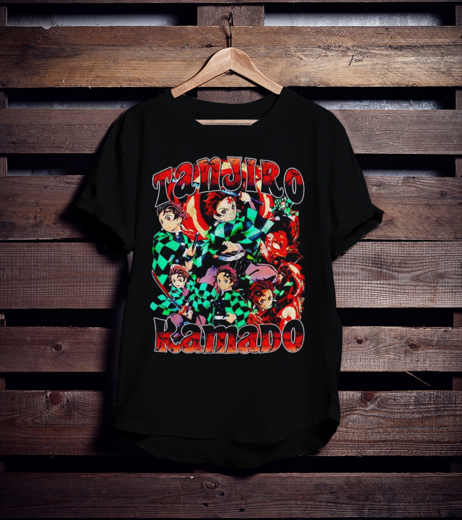 Tanjiro Kamado Vintage Anime Character Collection T-Shirt