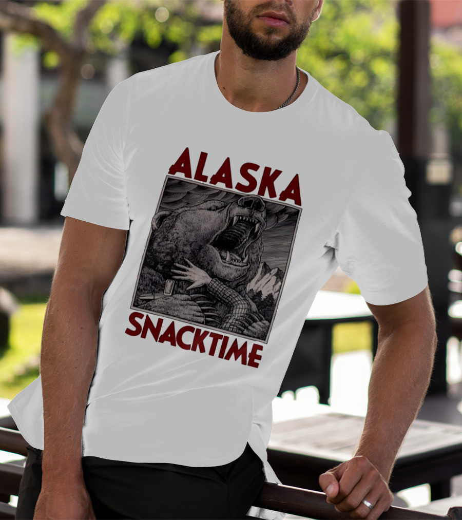 ALASKA SNACKTIME Bear Art By Ray Troll T-Shirt