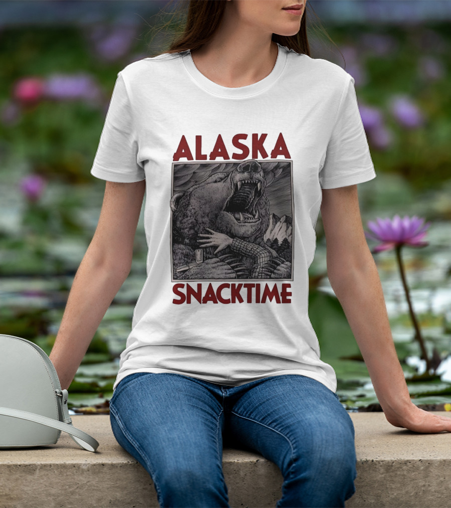 ALASKA SNACKTIME Bear Art By Ray Troll T-Shirt