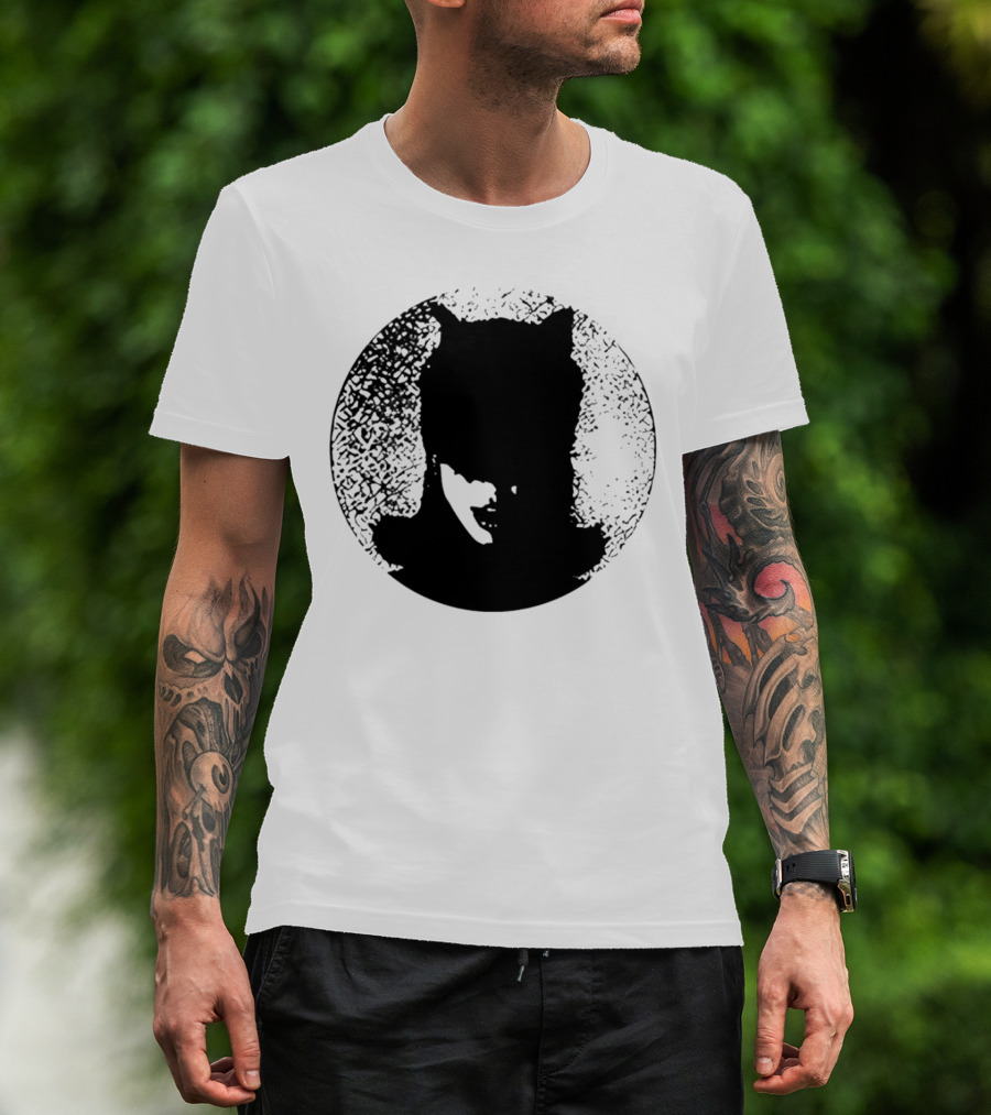 Batwoman The Boy Is Mine Dark Silhouette Circle T-Shirt