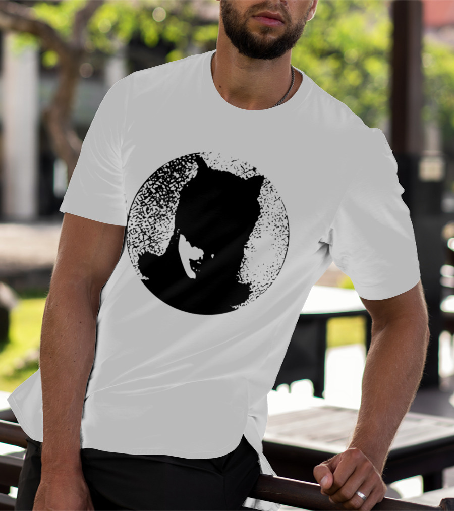 Batwoman The Boy Is Mine Dark Silhouette Circle T-Shirt