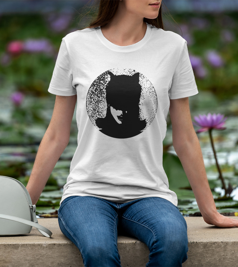 Batwoman The Boy Is Mine Dark Silhouette Circle T-Shirt