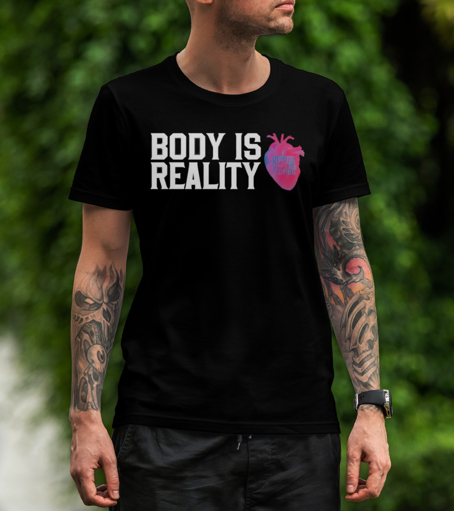 Body Is Reality Crimes Of The Future Heart T-Shirt