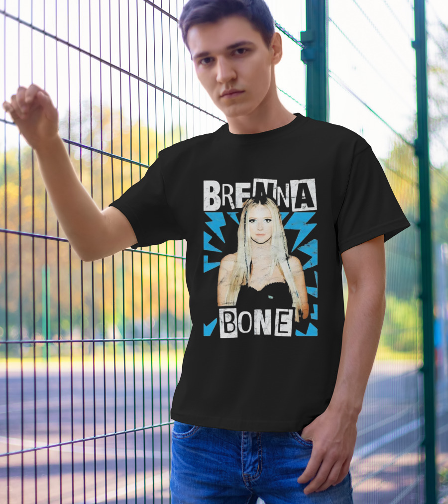 Brenna Bone Lightning Vintage Blue T-Shirt