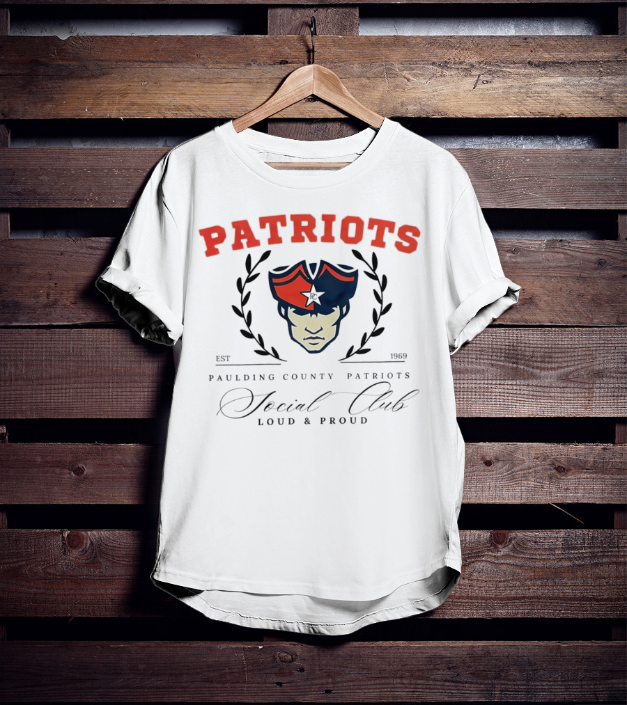 Patriots Paulding County Social Club Loud And Proud Est 1969 T-Shirt