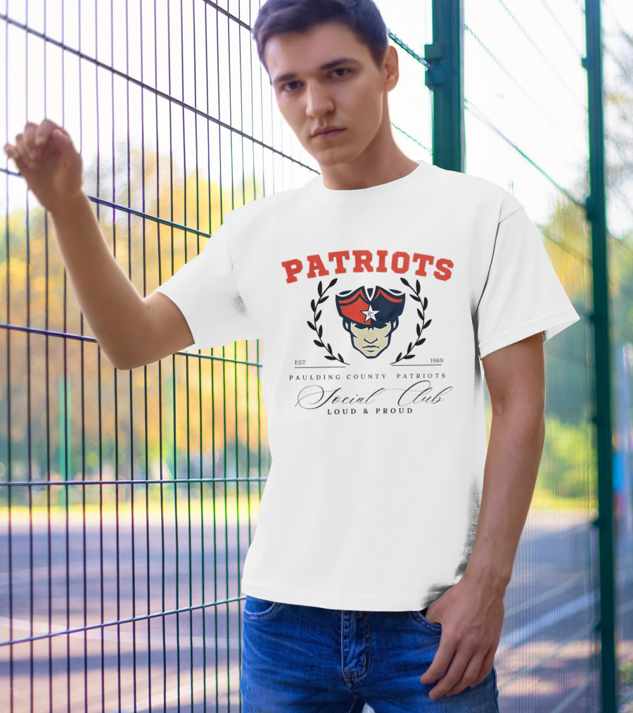 Patriots Paulding County Social Club Loud And Proud Est 1969 T-Shirt