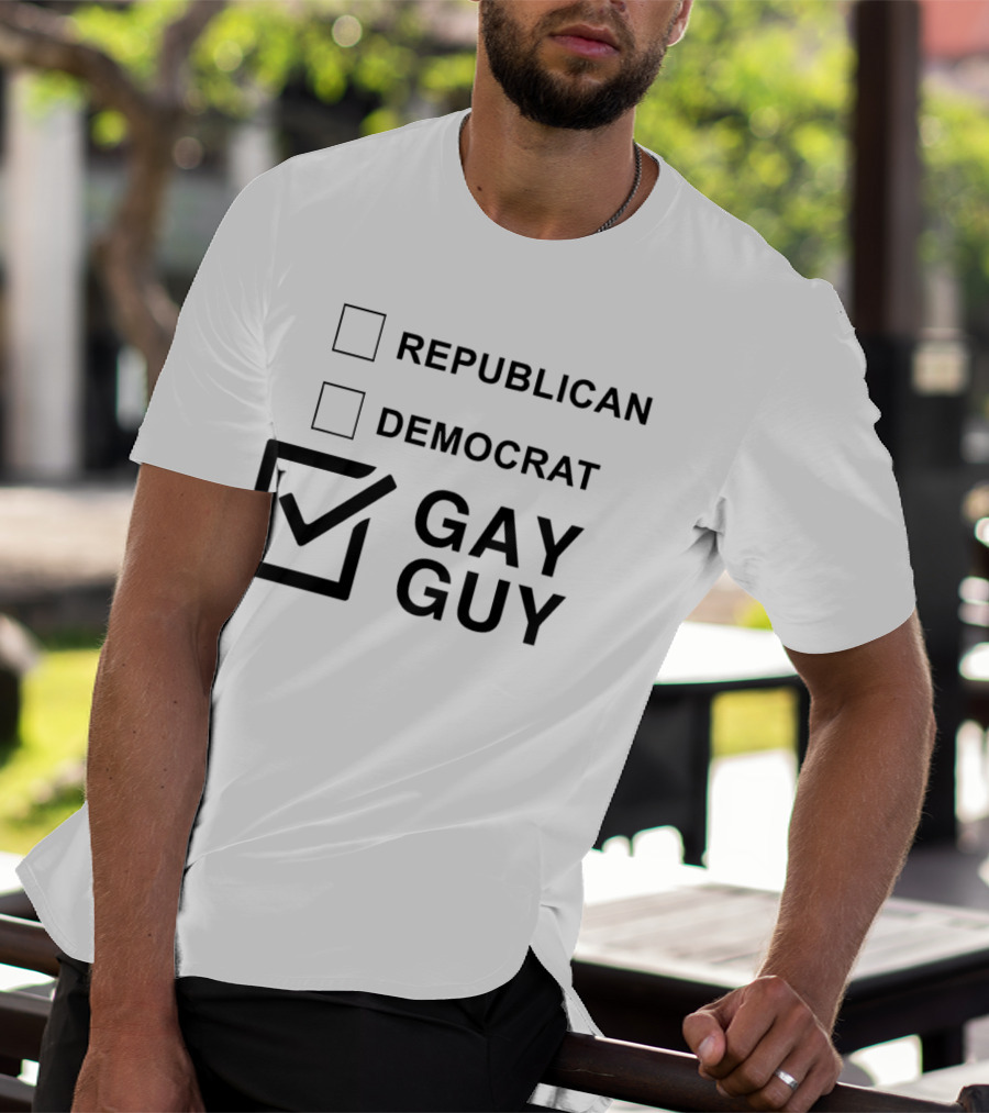 Republican Democrat Gay Guy Checkboxes T-Shirt