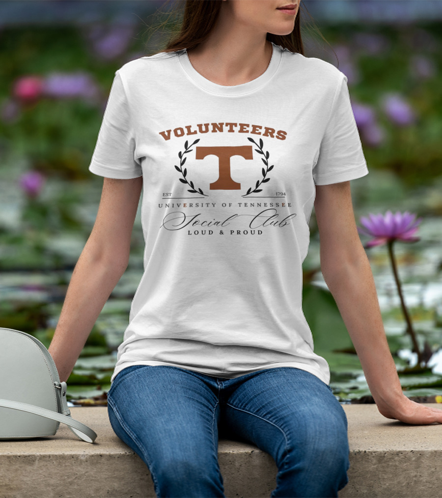 Volunteers University Of Tennessee Social Club Loud And Proud Est 1794 T-Shirt