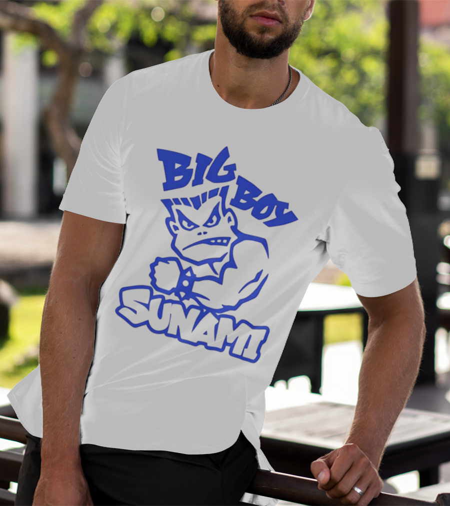 Big Boy Sunami Punching Character T-Shirt