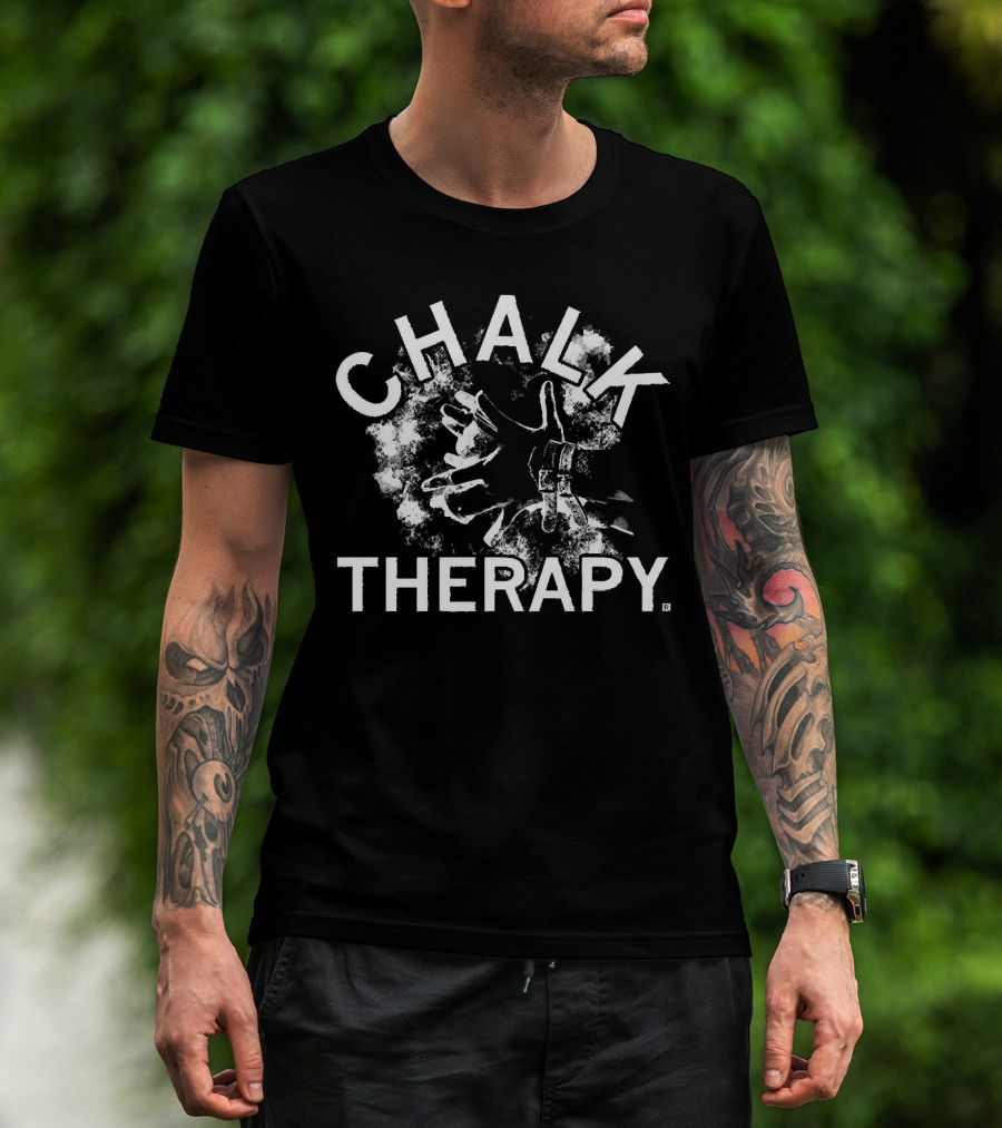 Chalk Therapy Hands Covered In Chalk Dust T-Shirt