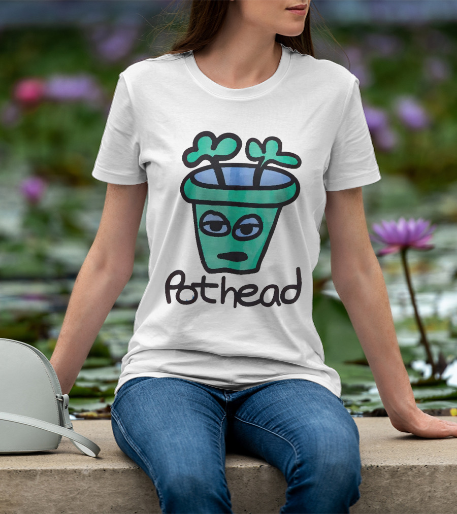 For The Homies Pothead Plant Cartoon T-Shirt