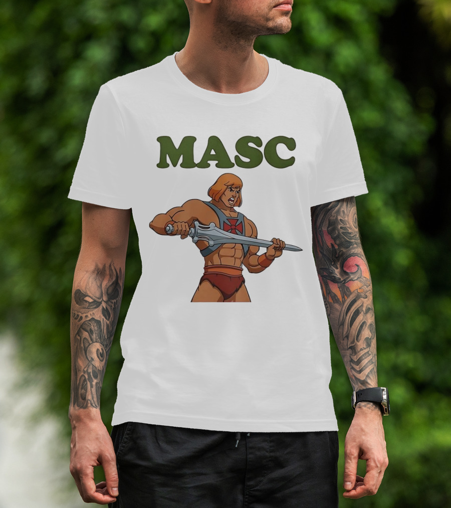MASC He-Man Comic Character T-Shirt
