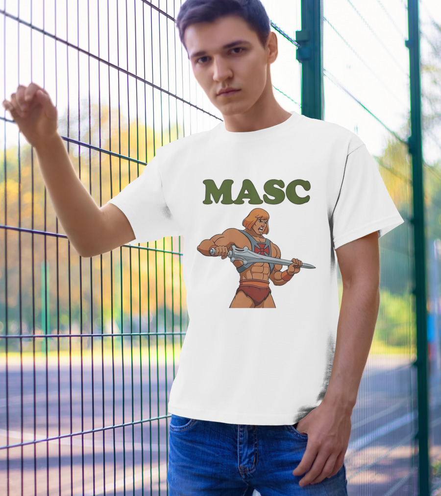 MASC He-Man Comic Character T-Shirt