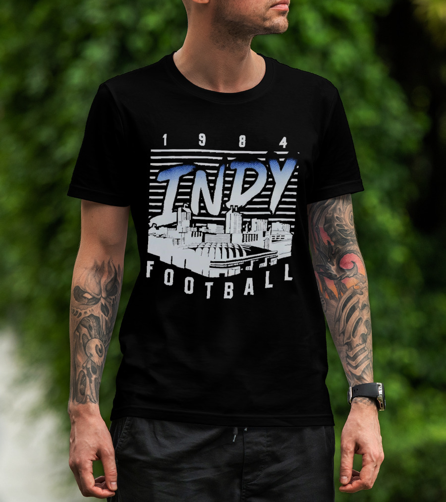 1984 Indy Football Skyline T-Shirt