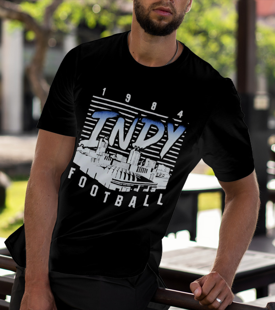 1984 Indy Football Skyline T-Shirt