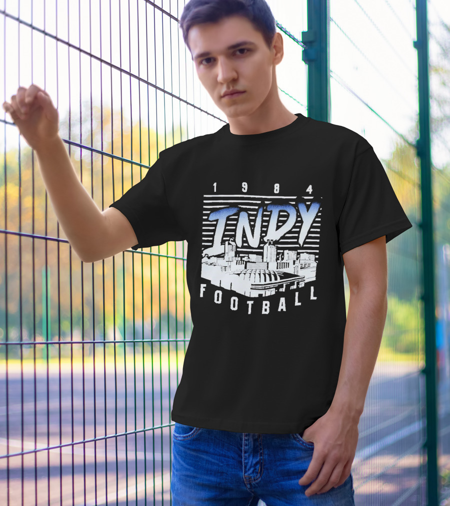 1984 Indy Football Skyline T-Shirt