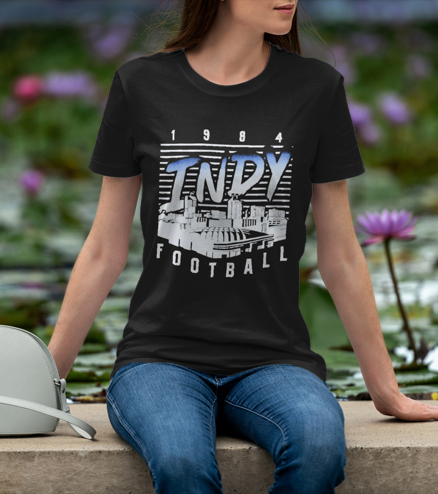 1984 Indy Football Skyline T-Shirt