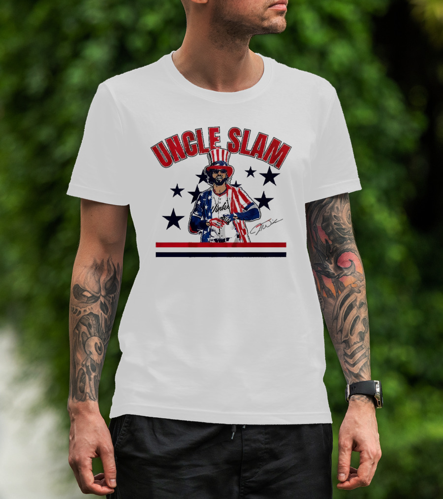 UNCLE SLAM Jesse Winker Signature Patriotic T-Shirt