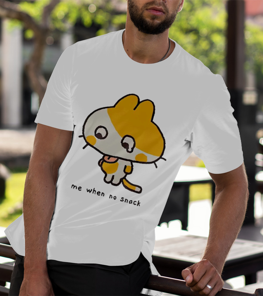 Liliuhms Me When No Snack Cat Cute Character T-Shirt